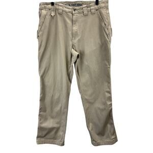Duluth Trading Flex Fire Hose Canvas Carpenter Pants Mens Size 36x32 Relaxed Fit